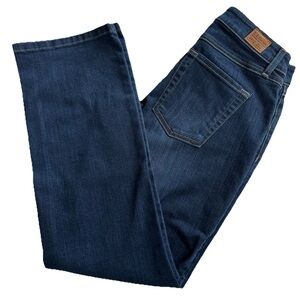 L.L. Bean Bootcut Favorite Fit Jeans-Women 6P-Blue Stretch Denim Preppy Chic
